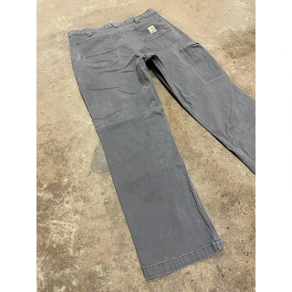 Carhartt Pants‎ Mens 36x30 Gray Rugged Flex Relaxed Fit Carpenter Work 102291